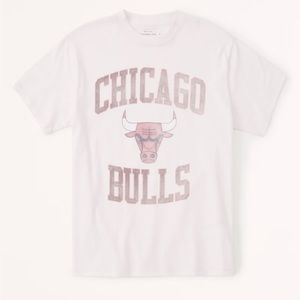 Oversized Chicago Bulls Graphic Tee - Soft A&F collection